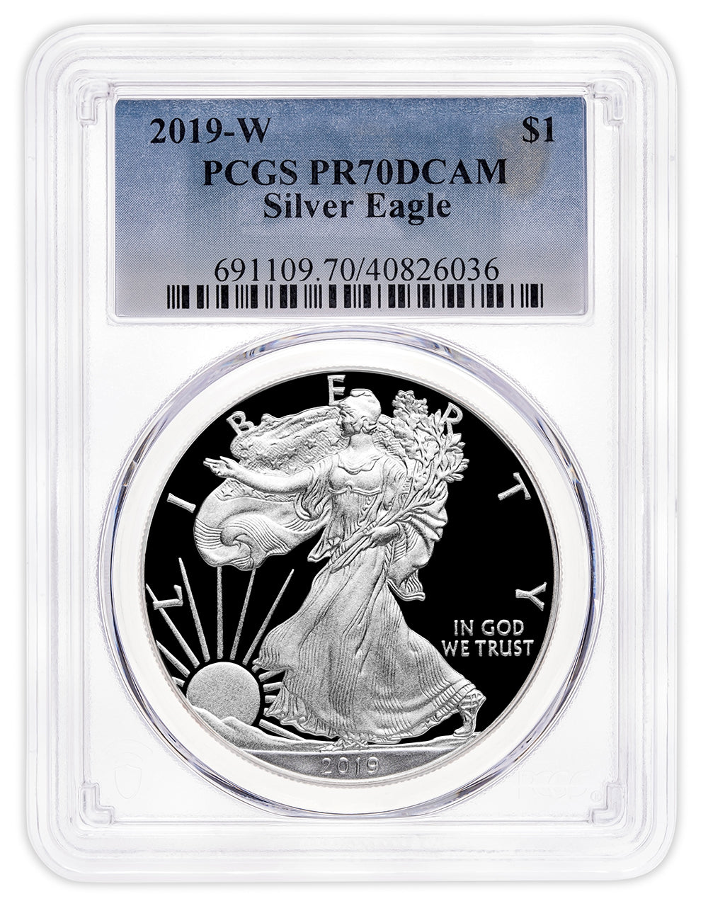 2019-W Proof Silver Eagle PCGS PR70