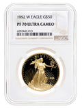 1992-W 1 oz Proof Gold Eagle $50 NGC PF70
