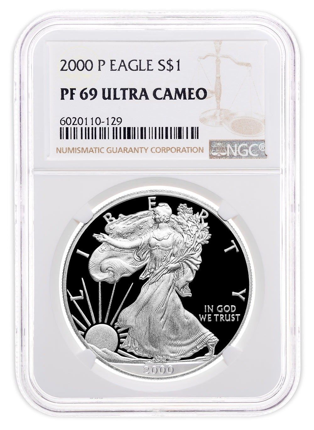 2000-P Proof Silver Eagle NGC PF69