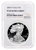 2000-P Proof Silver Eagle NGC PF69