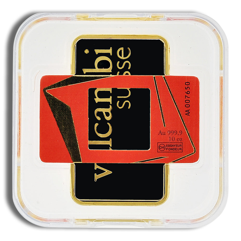 10 oz Gold Bar - Valcambi (Carded)