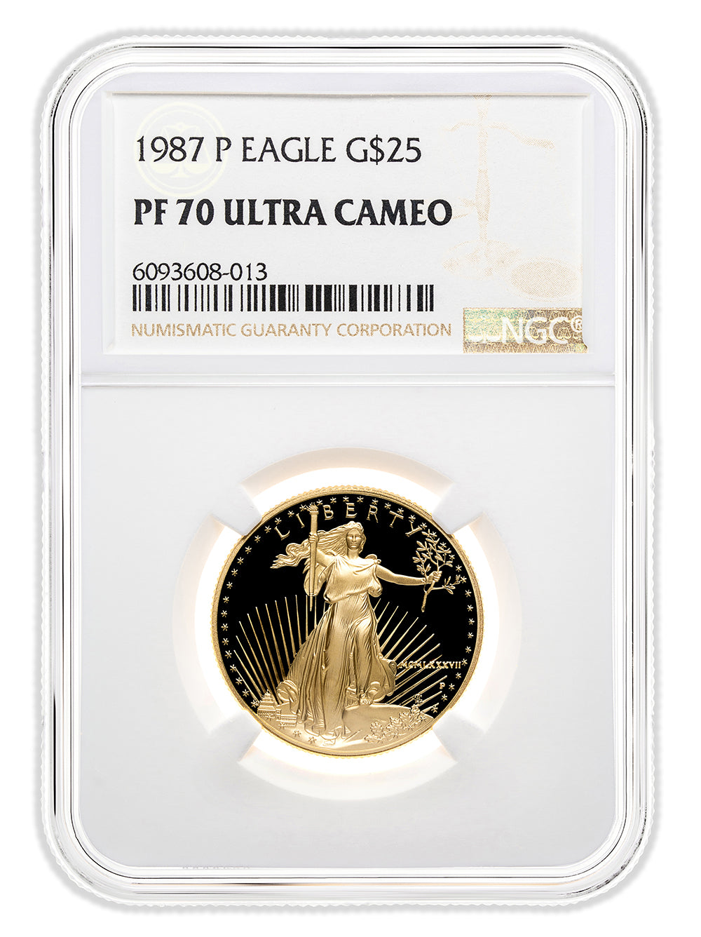 1997-W 1/2 oz Proof Gold Eagle $25 NGC PF70