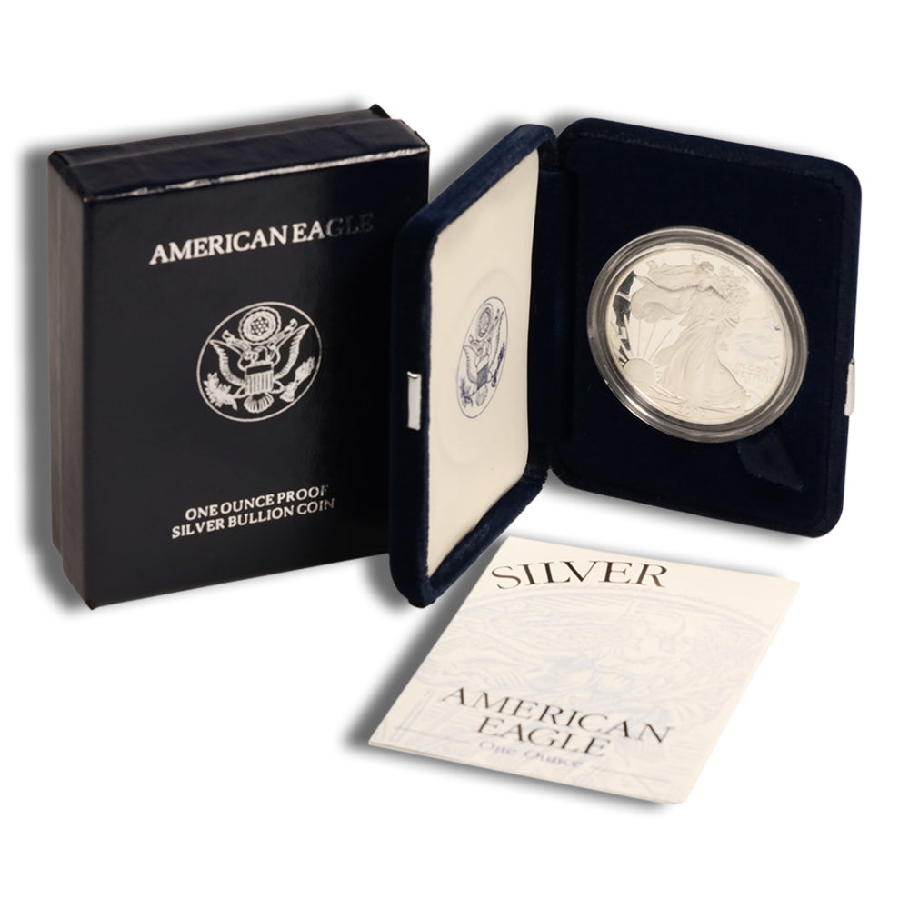 2000-P Proof Silver Eagle with Box & COA