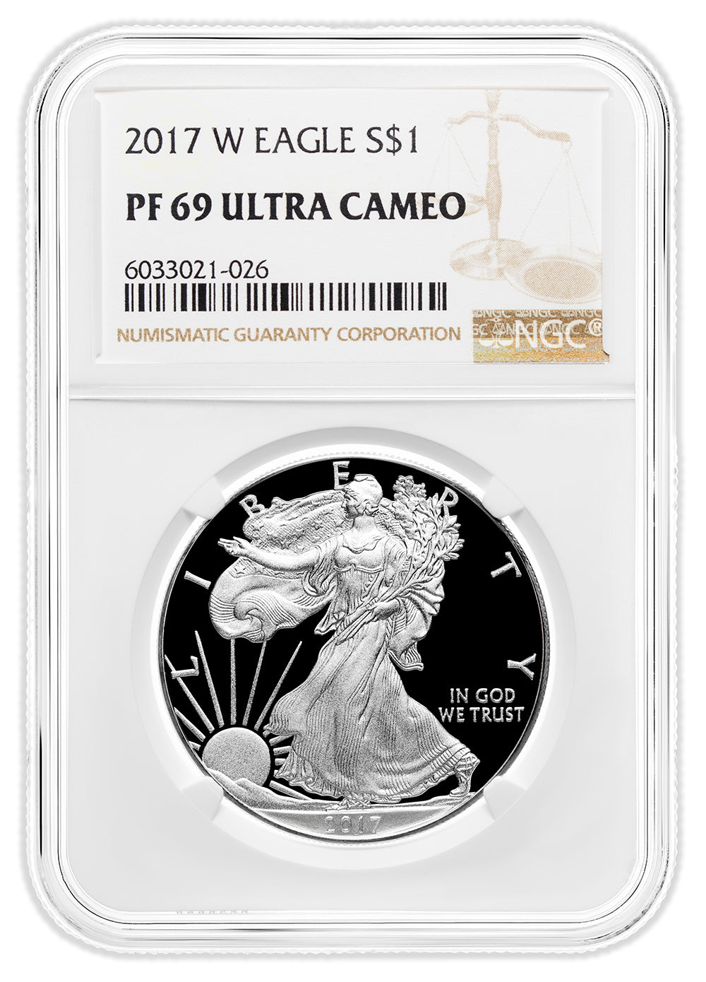 2017-W Proof Silver Eagle NGC PF69