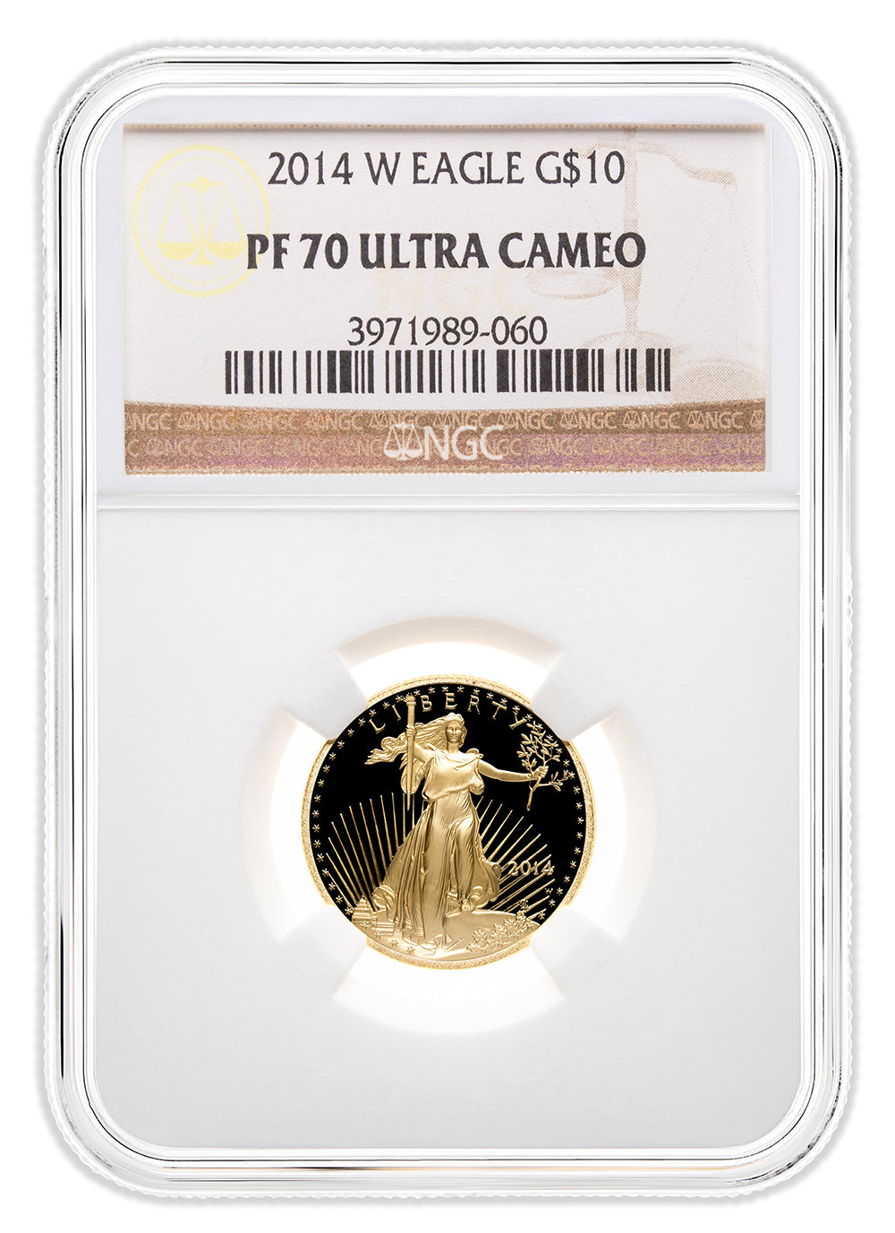 2014-W 1/4 oz Proof Gold Eagle $10 NGC PF70