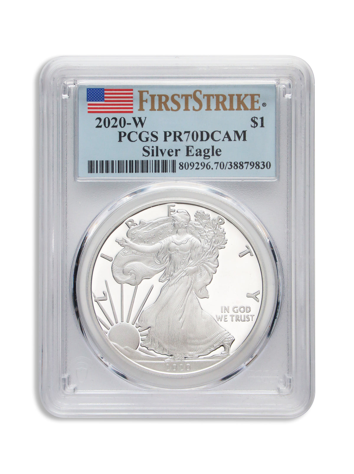 2020-W Proof Silver Eagle PCGS PR70 First Strike
