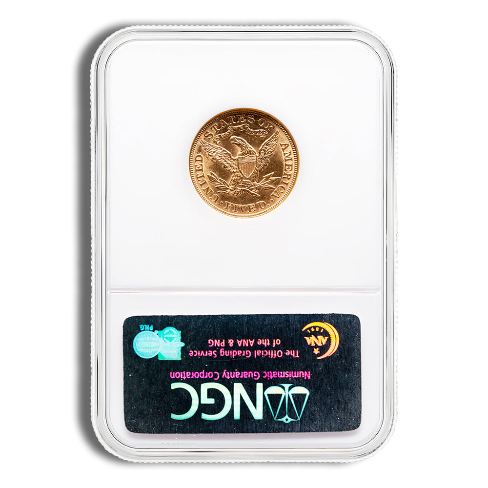 $2.5 Gold Liberty Quarter Eagle - NGC MS61