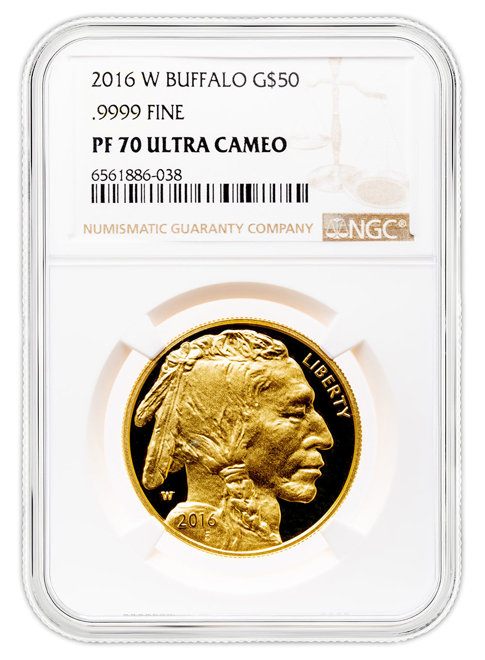 2016-W $50 Proof Gold Buffalo NGC PF70