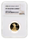 2006-W 1/4 oz Proof Gold Eagle $10 NGC PF70
