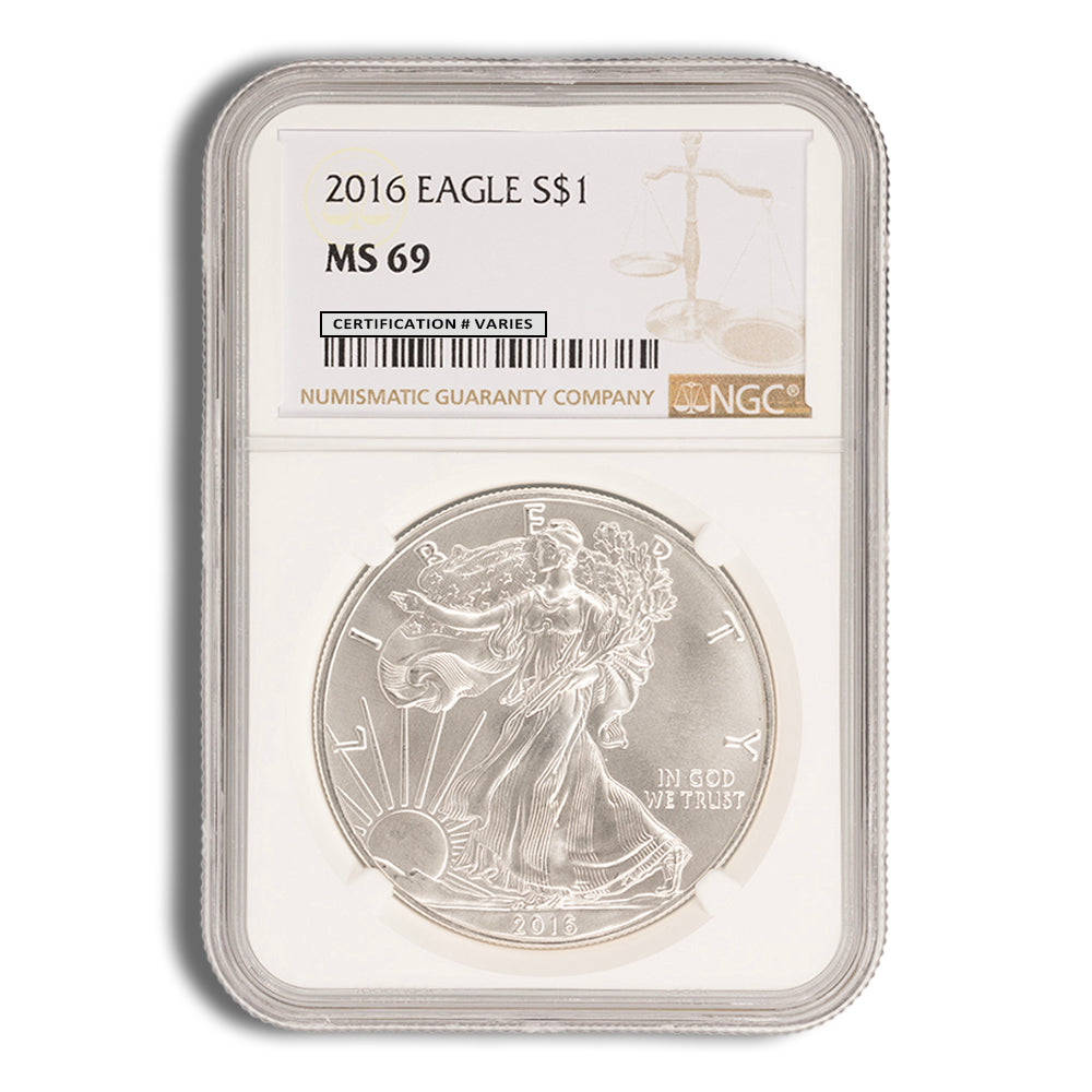 2016 Silver Eagle NGC MS69