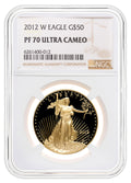 2012-W 1 oz Proof Gold Eagle $50 NGC PF70