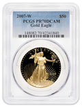 2007-W 1 oz Proof Gold Eagle $50 PCGS PR70