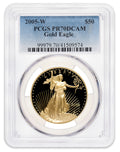 2005-W 1 oz Proof Gold Eagle $50 PCGS PR70