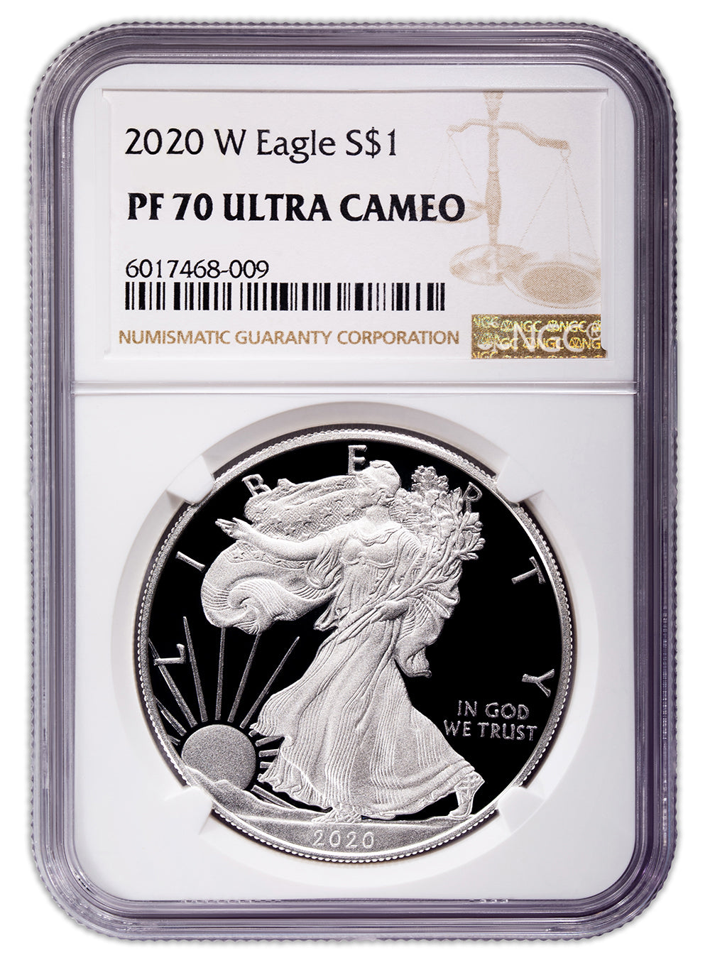 2020-W Proof Silver Eagle NGC PF70